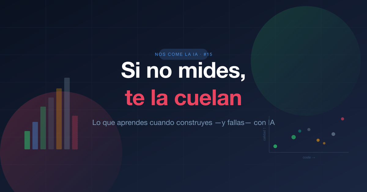 Nos come la IA #15 — Si no mides, te la cuelan